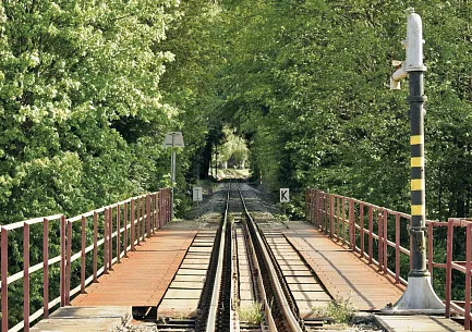 Parní vlak na úzkokolejné trati v Jindřichově Hradci